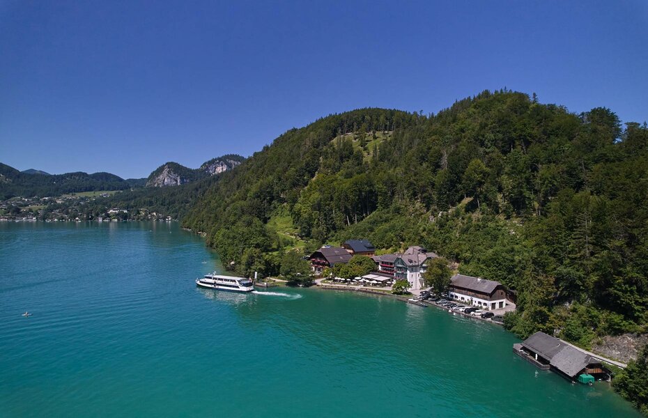 Gasthof Fürberg at lake Wolfgangsee: Restaurant open?