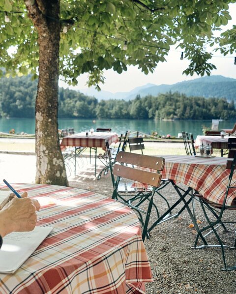 Gasthof on lake Wolfgangsee with nice parlor & garden